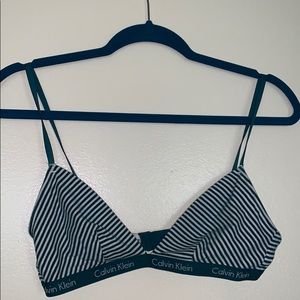 Teal blue Calvin Klein bralette